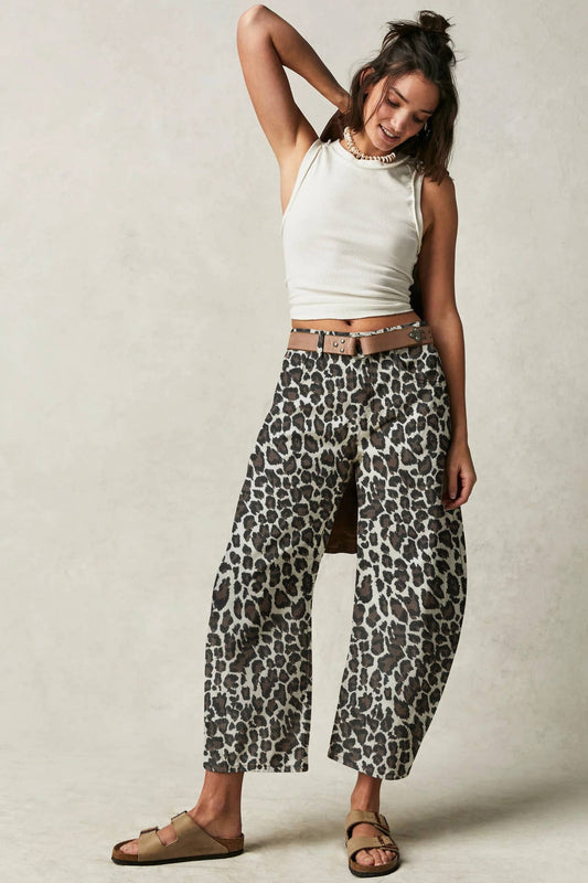 Leopard Print Jeans