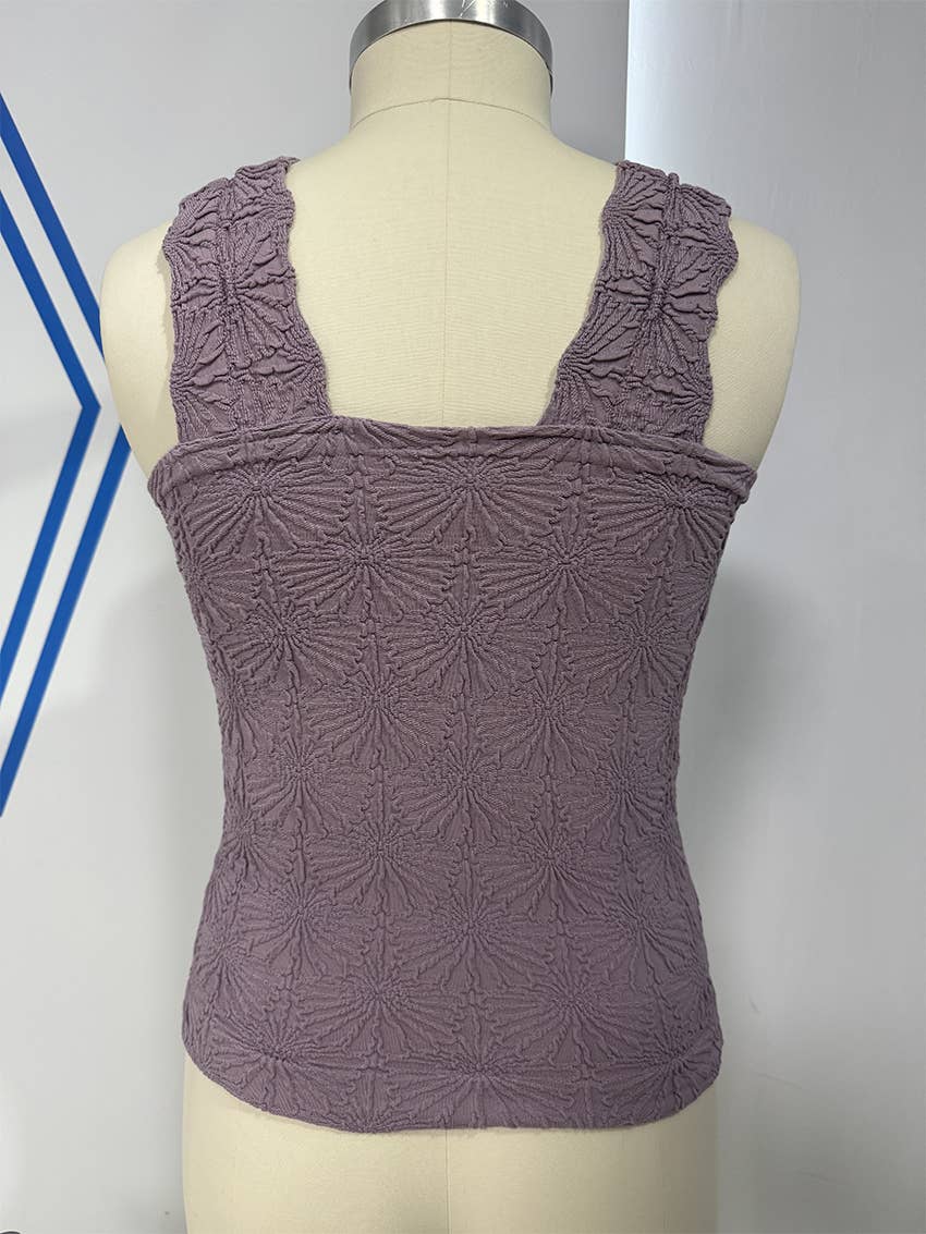 Jacquard Knit Tank Top