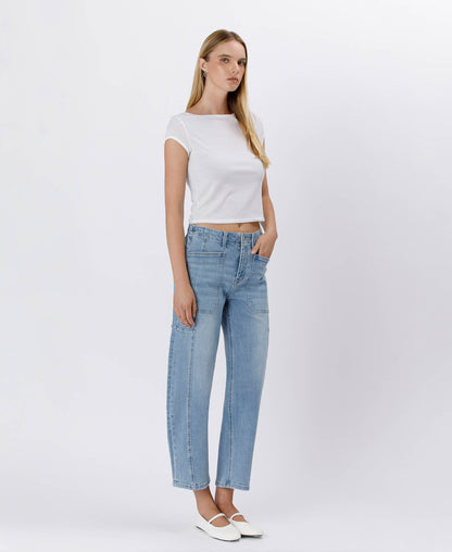 Super High Rise Barrel Jeans