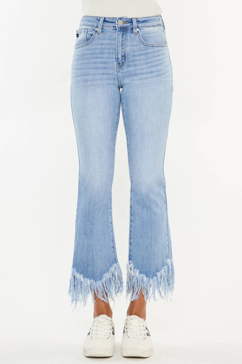 KanCan - High rise crop bootcut jeans