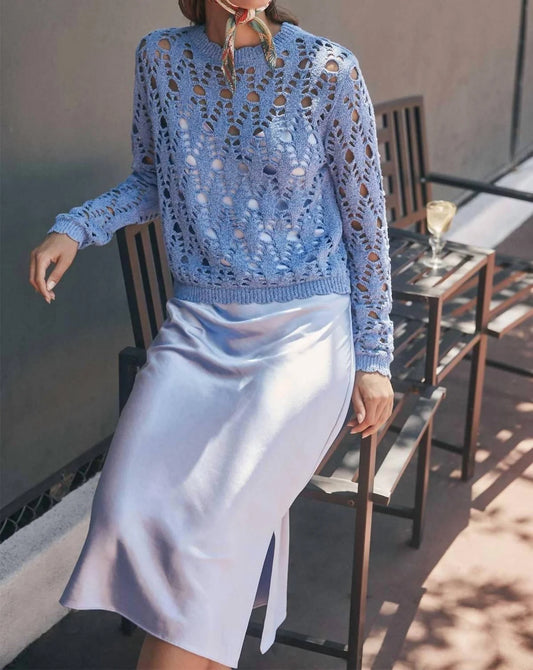 Current Air Pointelle Sweater/dress combo