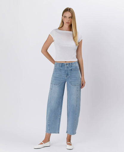Super High Rise Barrel Jeans