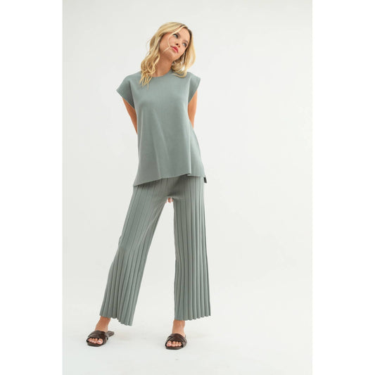 SWEATER TOP AND PANTS SET / WL24-9556