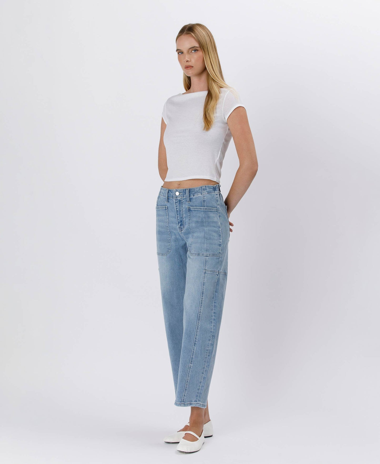 Super High Rise Barrel Jeans