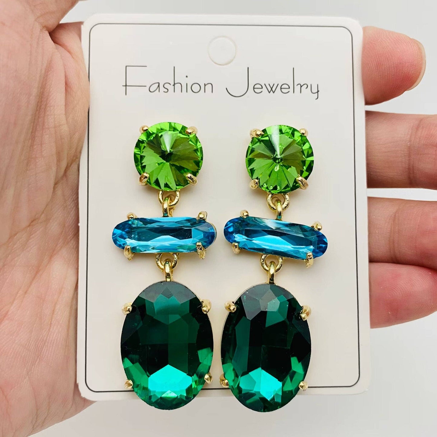 Women's Fashion Glass Earrings
