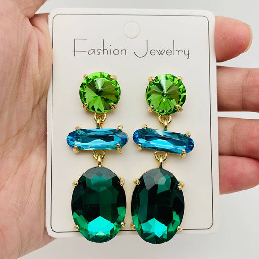 Women's Fashion Glass Earrings
