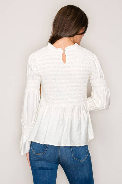 C1031-Lourdes Long Sleeve Blouse