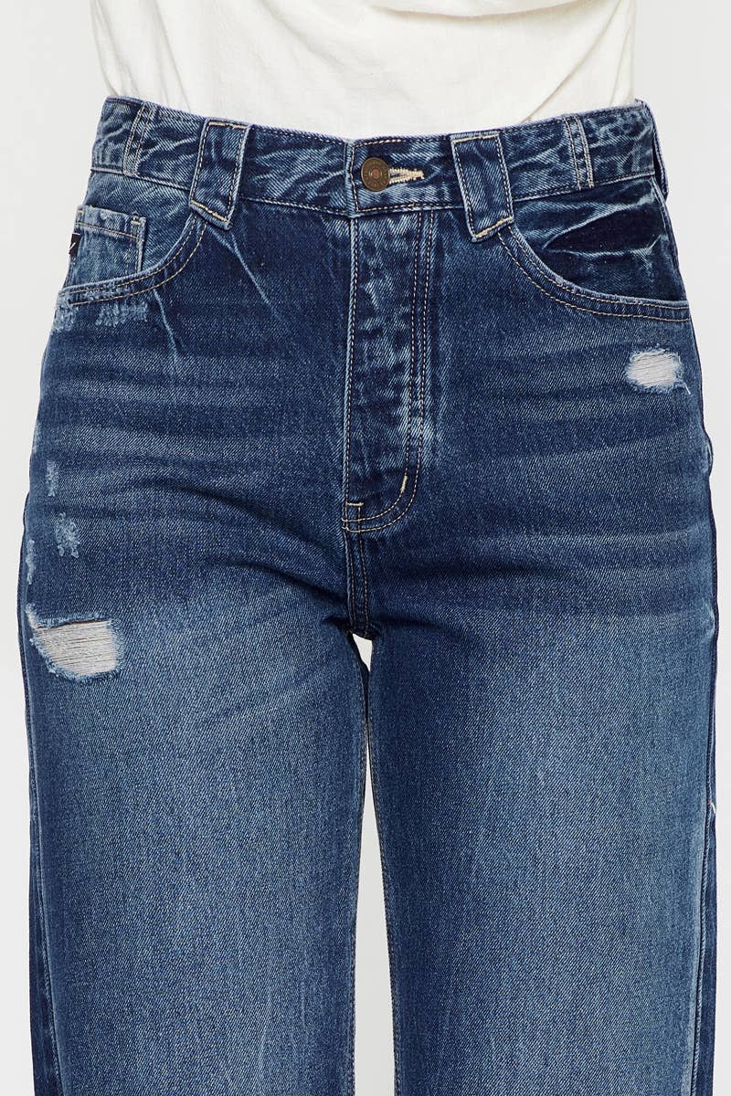 KanCan - 90s Ultra High Rise Fray Hem Flare
