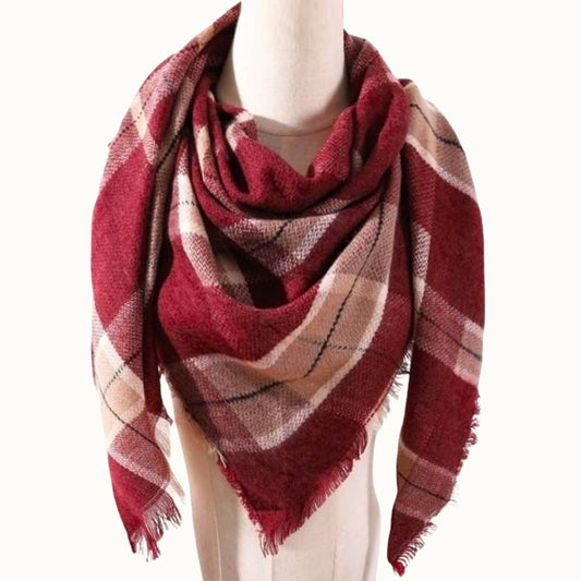 Plaid Blanket Scarf