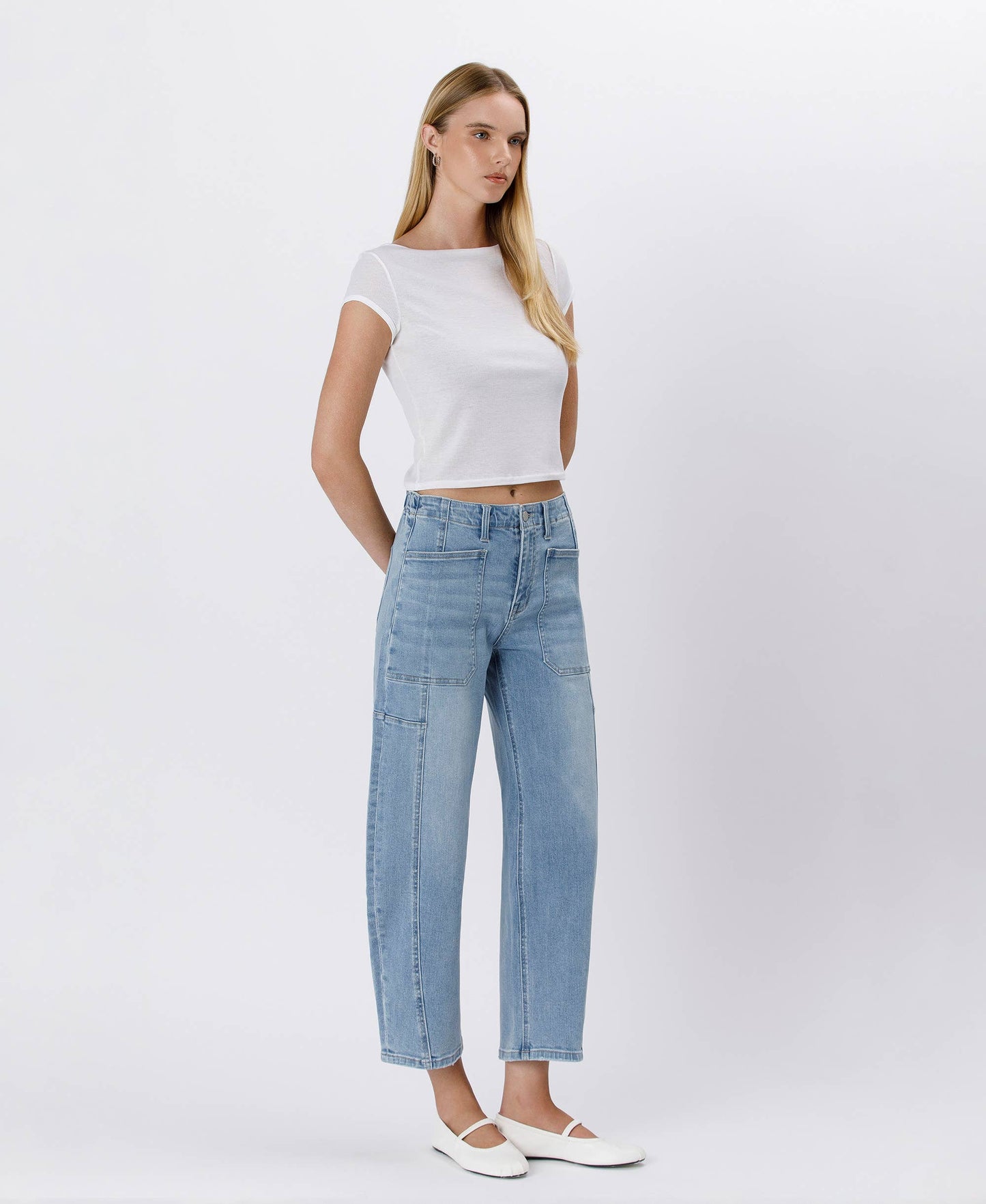 Super High Rise Barrel Jeans