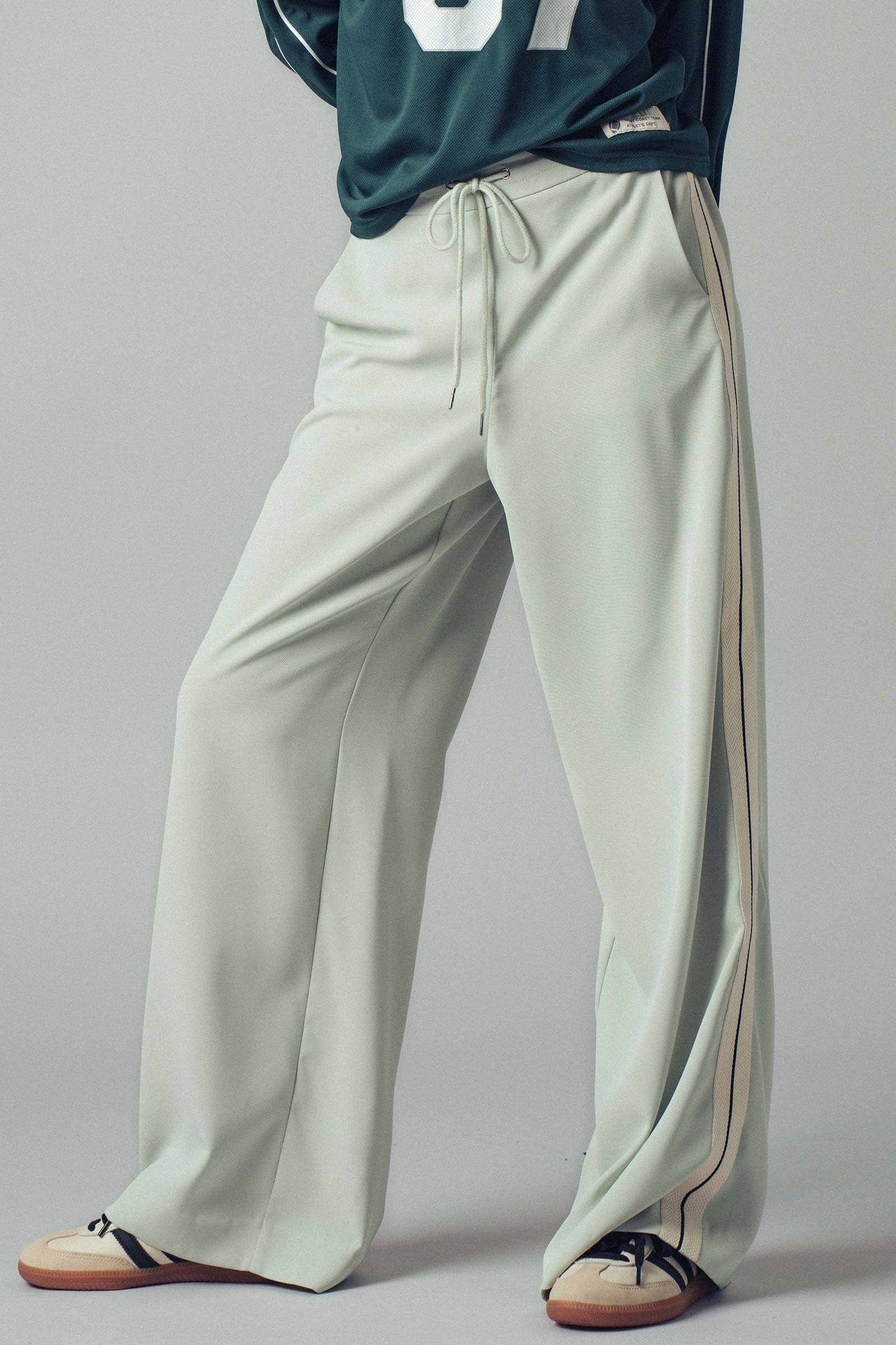 Side Stripe Drawstring Relaxed Statement Lounge Pant