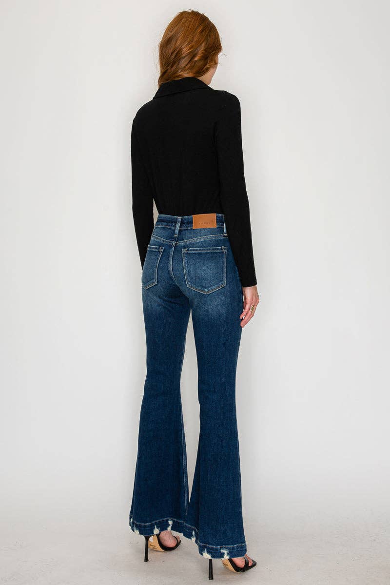 MID RISE SUPER FLARE JEANS