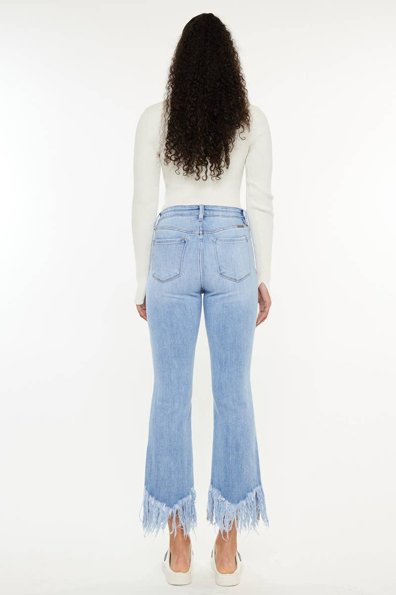 KanCan - High rise crop bootcut jeans