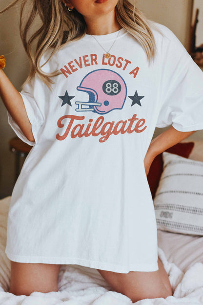 [G2111X-OTS]  NEVER LOST A TAILGATE OVERSIZED TEE
