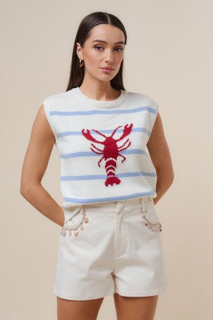 Able Striped Lobster Sweater Vest