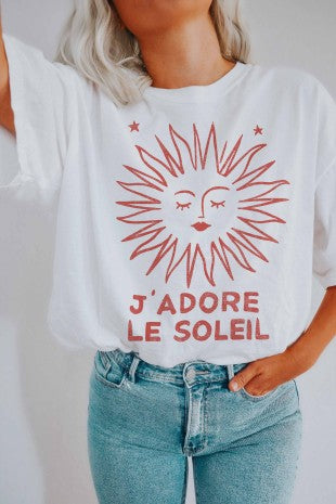 SUPER MRKT "J'ADORE LE SOLEIL" Tee